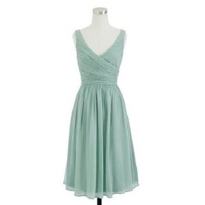 J Crew Heidi Bridesmaid Dress in Dusty Shale 6P